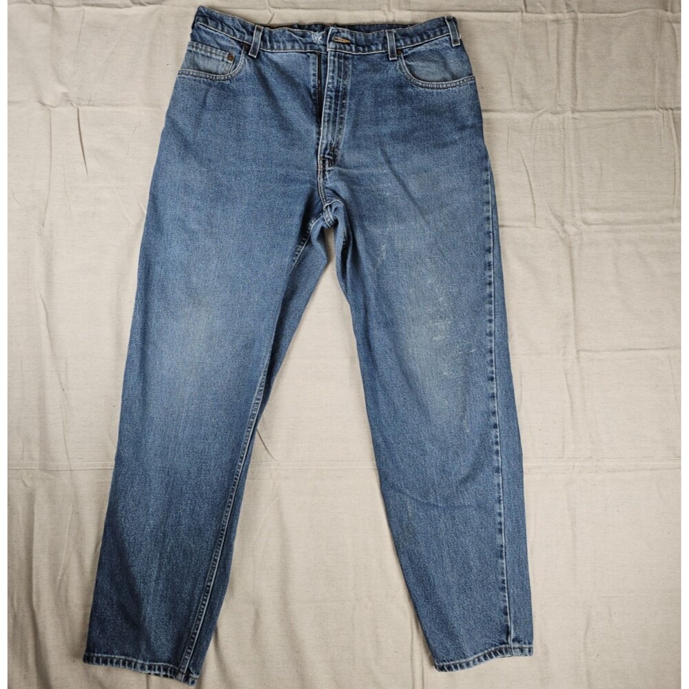Levi's 560 Loose Fit Tapered Leg Mens Jeans 36x32 90s Y2K Distressed NO BUTTON